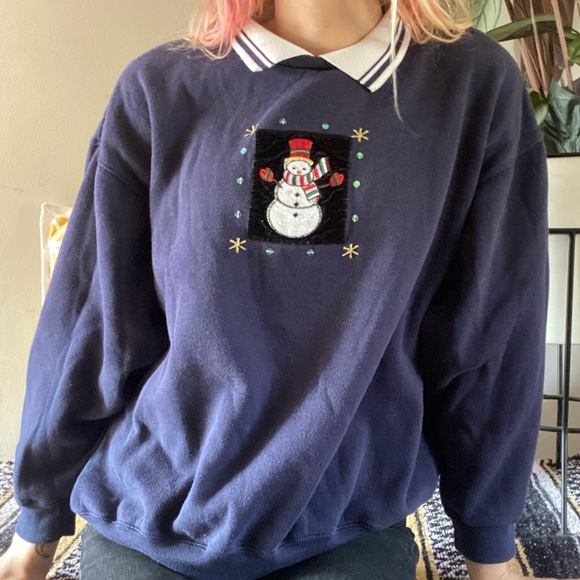 Snowman Granny sweatershirt - Picture 1 of 3